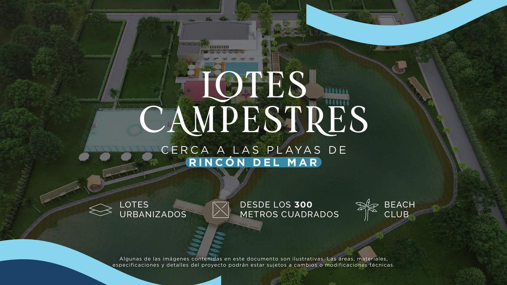 Masterplan aéreo de Hamachi Beach Club