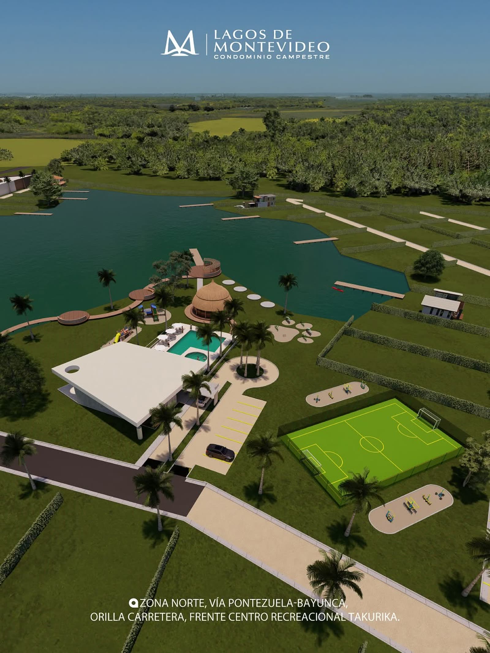 Render masterplan Lagos de Montevideo